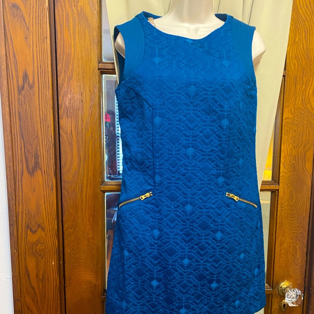 J Crew size XS beautiful Royal Blue Sleeveless Dress